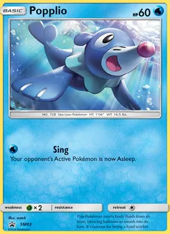 Popplio — Sol e Lua Promos SM03