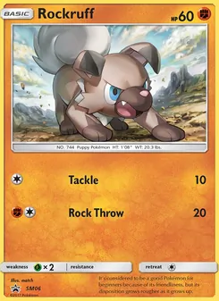 Rockruff — Sol e Lua Promos SM06
