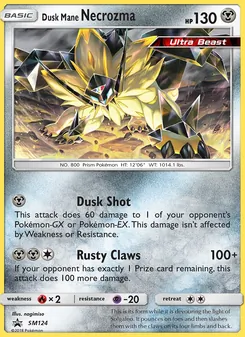 Necrozma Juba Crepúsculo — Sol e Lua Promos SM124