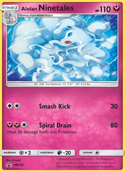 Ninetales de Alola — Sol e Lua Promos SM128