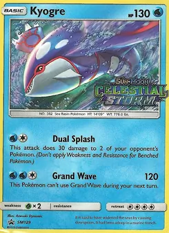Kyogre — Sol e Lua Promos SM129