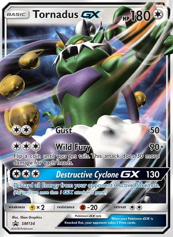 Tornadus GX — Sol e Lua Promos SM134
