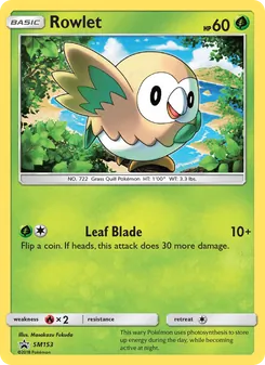 Rowlet — Sol e Lua Promos SM153