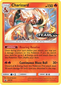 Charizard — Sol e Lua Promos SM158