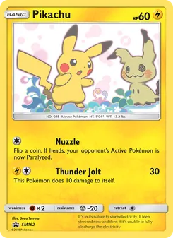 Pikachu — Sol e Lua Promos SM162