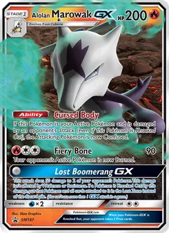 Marowak de Alola GX — Sol e Lua Promos SM187