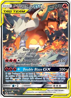 Reshiram e Charizard GX — Sol e Lua Promos SM201