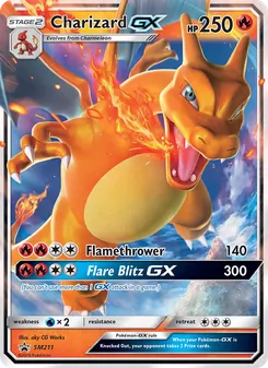 Charizard GX — Sol e Lua Promos SM211
