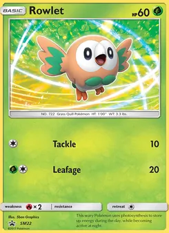 Rowlet — Sol e Lua Promos SM22
