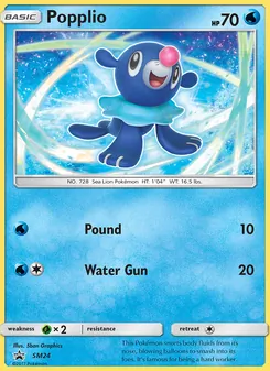 Popplio — Sol e Lua Promos SM24