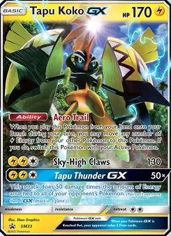 Tapu Koko GX — Sol e Lua Promos SM33