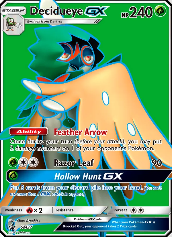 Decidueye GX — Sol e Lua Promos SM37