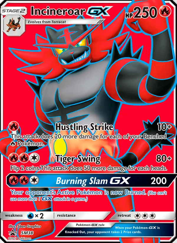 Incineroar GX — Sol e Lua Promos SM38