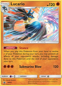 Lucario — Sol e Lua Promos SM54