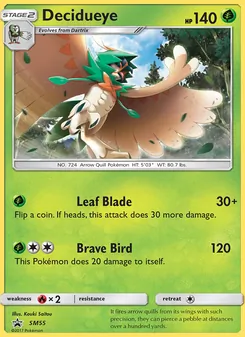 Decidueye — Sol e Lua Promos SM55