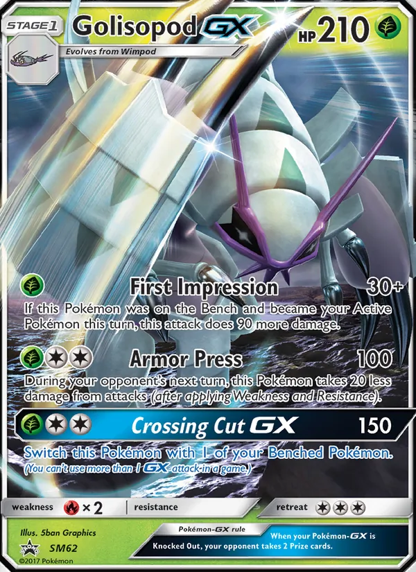 Golisopod GX — Sol e Lua Promos SM62
