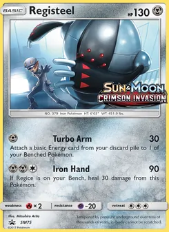 Registeel — Sol e Lua Promos SM75