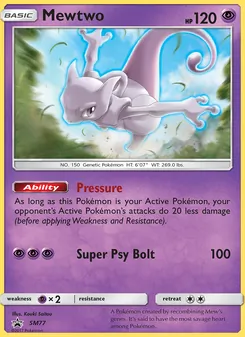 Mewtwo — Sol e Lua Promos SM77