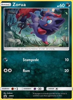 Zorua — Sol e Lua Promos SM83