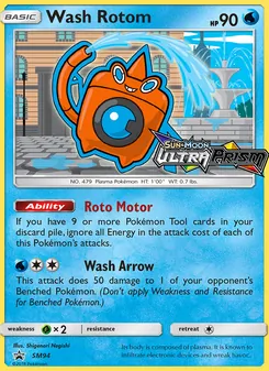 Rotom Lavagem — Sol e Lua Promos SM94