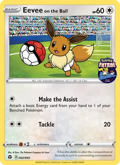Eevee on the Ball — Pokémon Futsal 2020 2