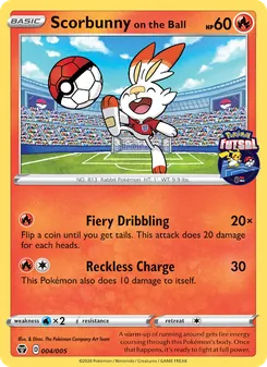 Scorbunny on the Ball — Pokémon Futsal 2020 4