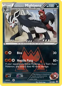 Mightyena da Equipe Magma — Crise Dupla 19