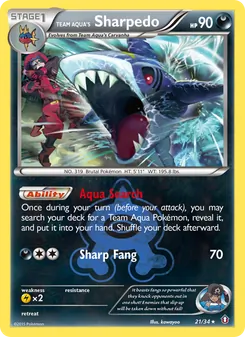 Sharpedo da Equipe Aqua — Crise Dupla 21