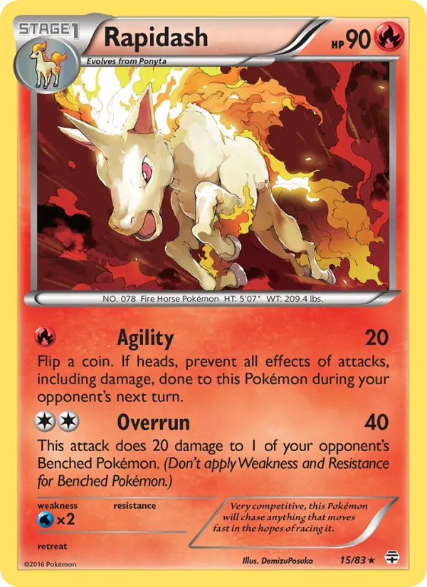 Rapidash — Gerações 15