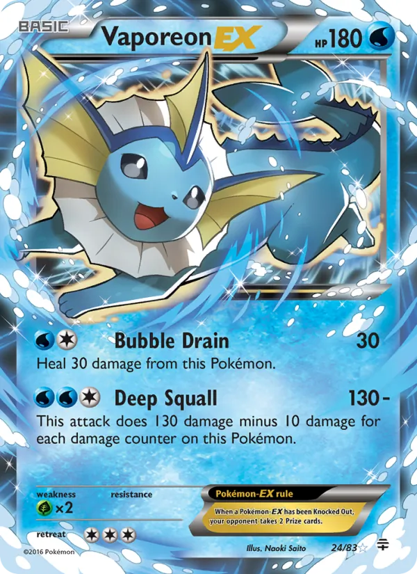 Vaporeon EX — Gerações 24