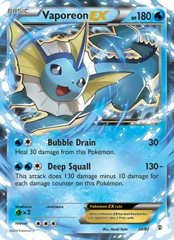Vaporeon EX — Gerações 24