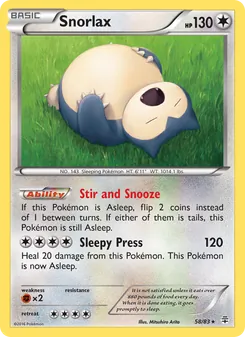 Snorlax — Gerações 58