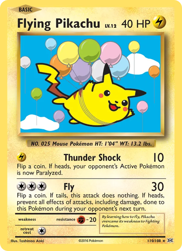 Pikachu Voador - Evoluções