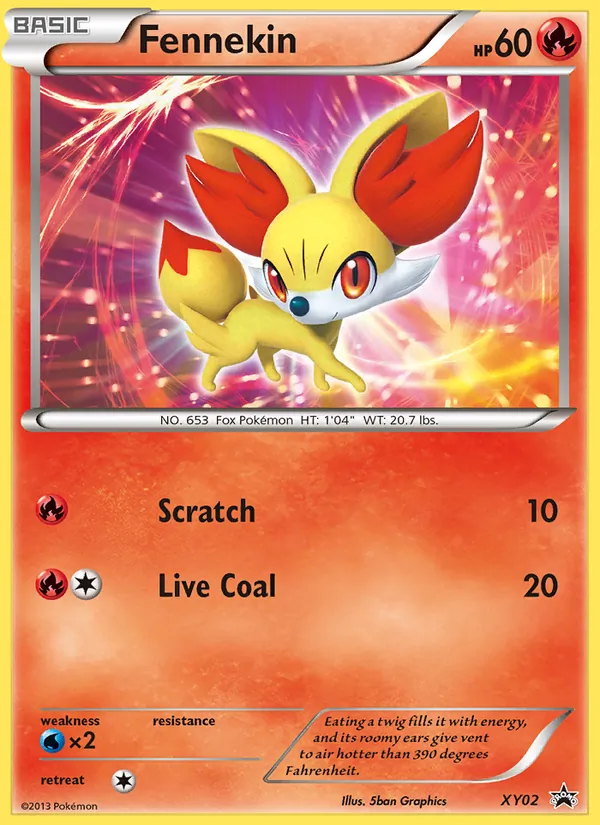 Fennekin — XY Black Star Promos XY02