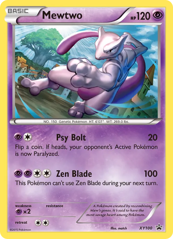 Mewtwo — XY Black Star Promos XY100