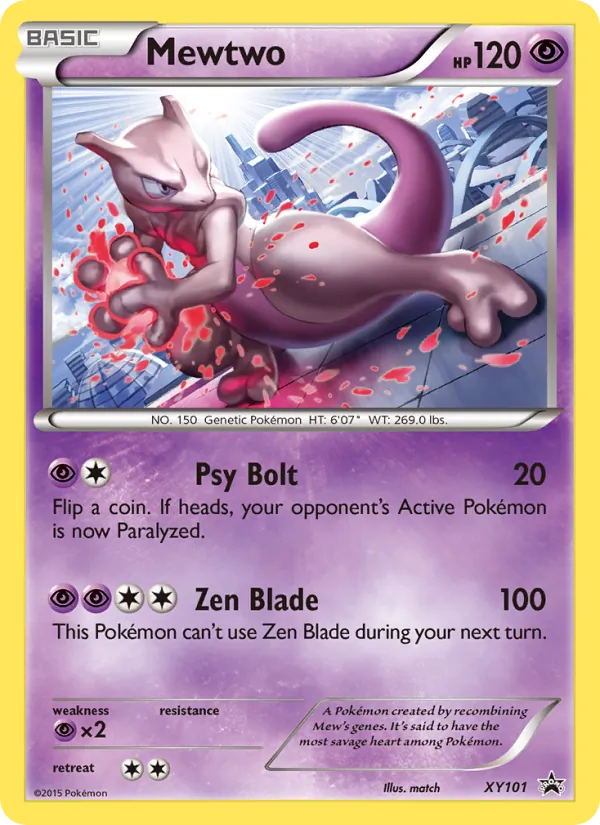 Mewtwo — XY Black Star Promos XY101