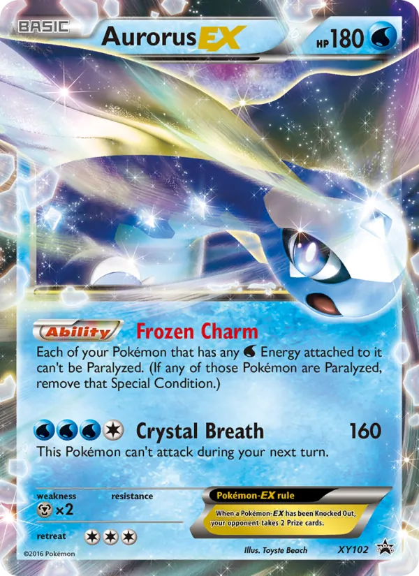 Aurorus EX — XY Black Star Promos XY102