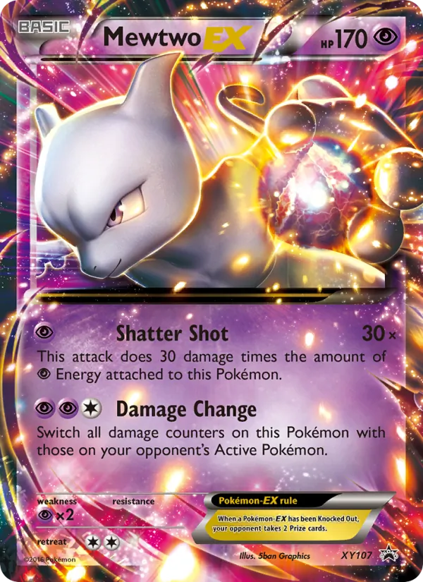 Mewtwo EX — XY Black Star Promos XY107