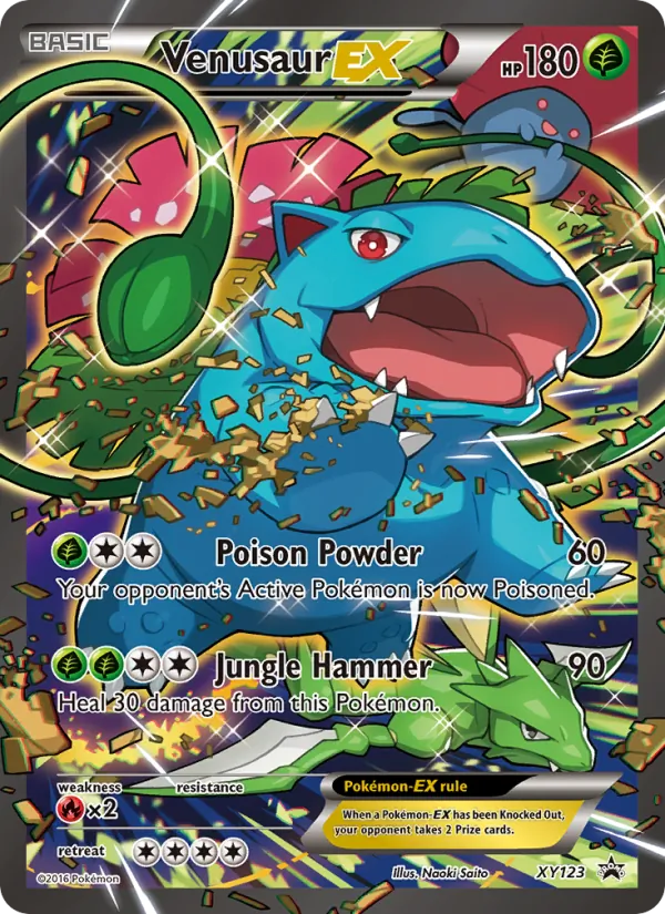 Venusaur EX — XY Black Star Promos XY123