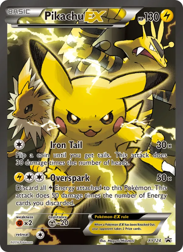 Pikachu EX — XY Black Star Promos XY124