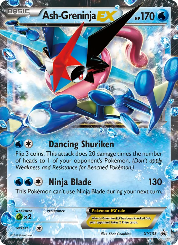 Ash Greninja EX — XY Black Star Promos XY133