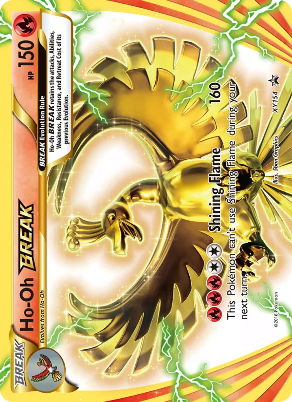 Ho-Oh BREAK — XY Black Star Promos XY154