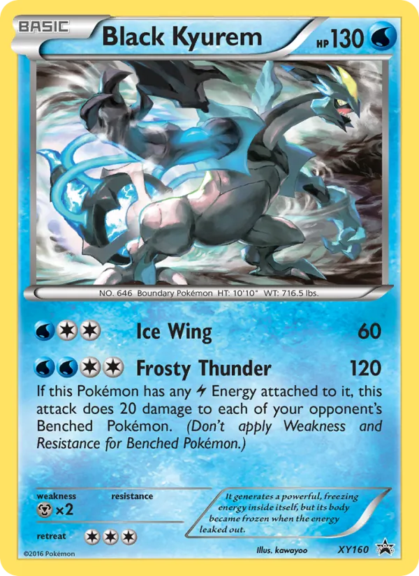 Black Kyurem — XY Black Star Promos XY160