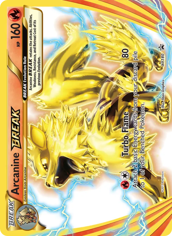 Arcanine BREAK — XY Black Star Promos XY180