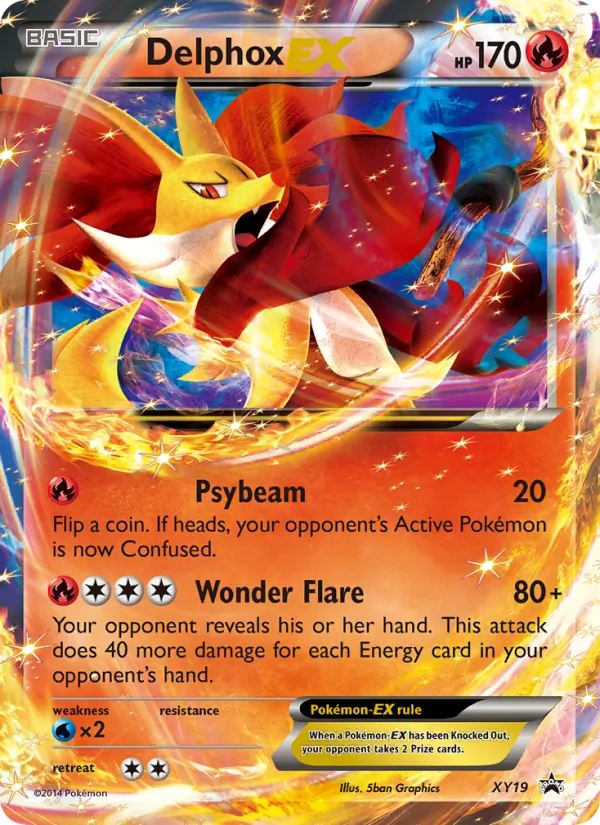Delphox EX — XY Black Star Promos XY19