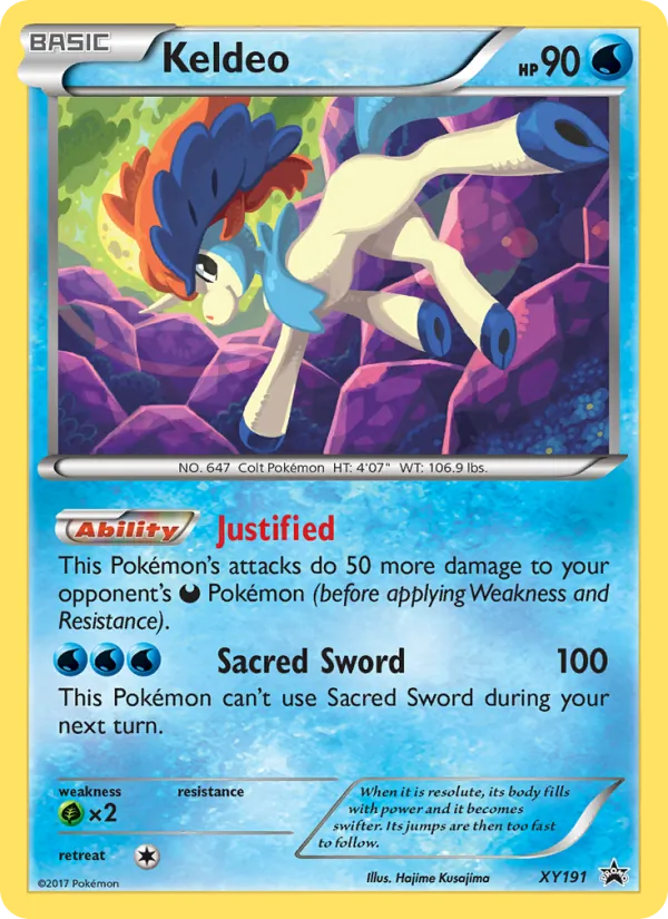 Keldeo — XY Black Star Promos XY191
