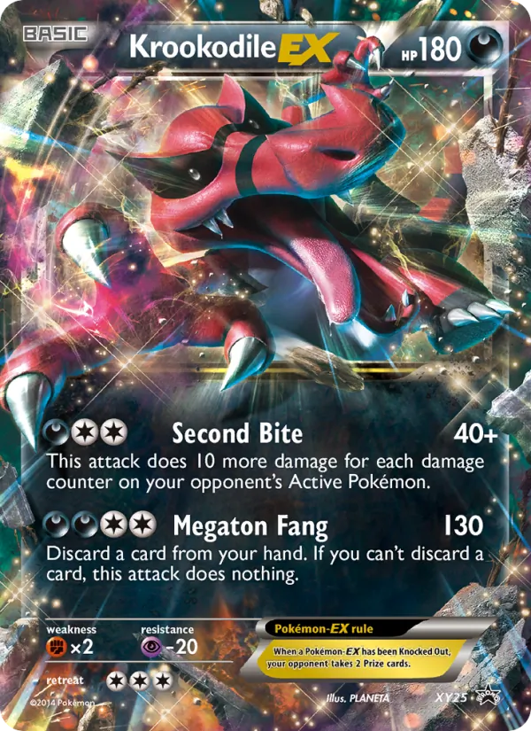 Krookodile EX — XY Black Star Promos XY25