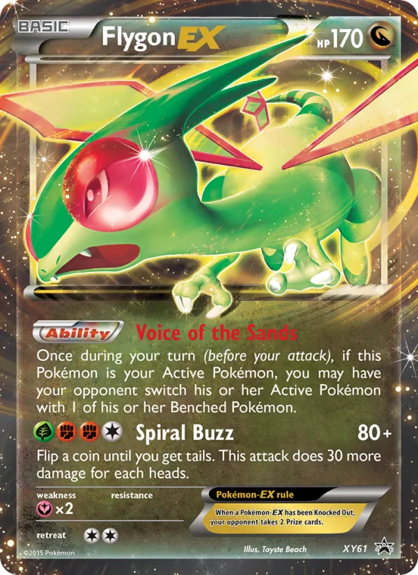 Flygon EX — XY Black Star Promos XY61