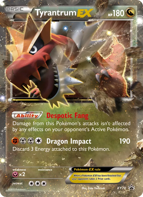 Tyrantrum EX — XY Black Star Promos XY70