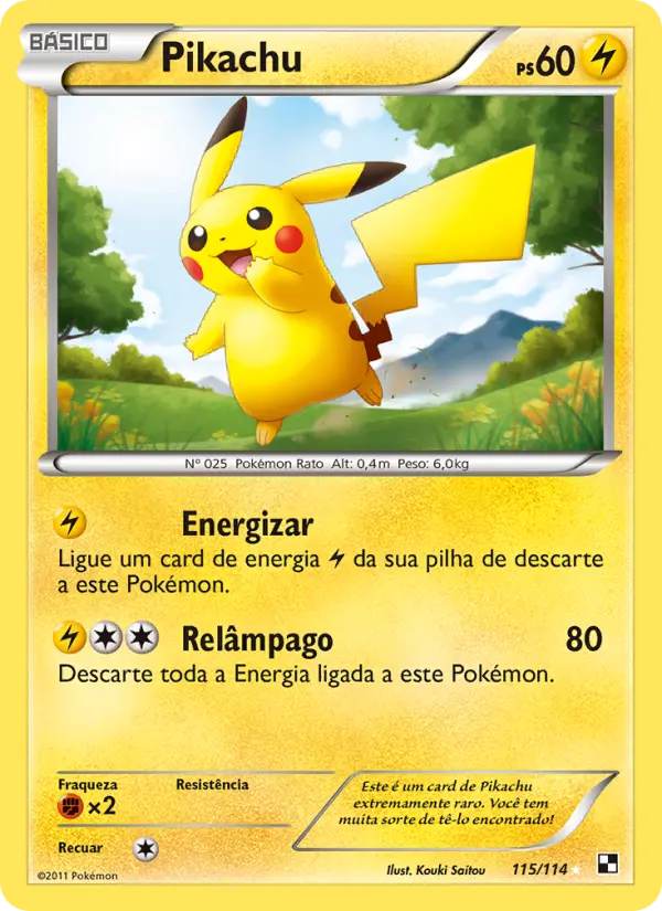 Pikachu — Black & White 115